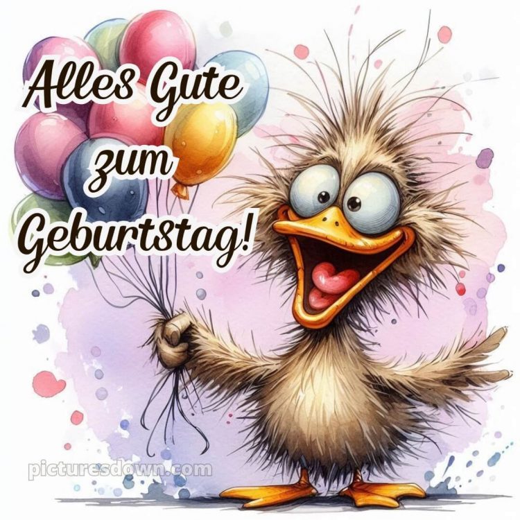 Alles gute zum geburtstag frau lustig bild Vogel kostenlos