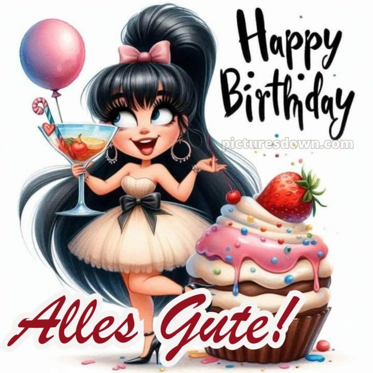 Alles gute zum geburtstag lustig bild Mädchen kostenlos