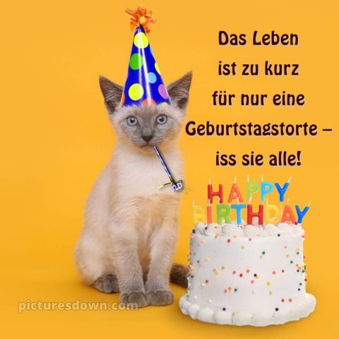 Alles gute zum geburtstag lustig bild Torte kostenlos