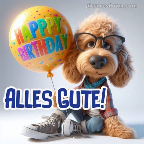 Alles gute zum geburtstag lustig frau bild Hund kostenlos