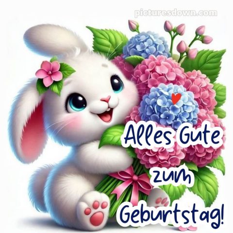 Alles gute zum geburtstag lustig frau bild Bouquet kostenlos