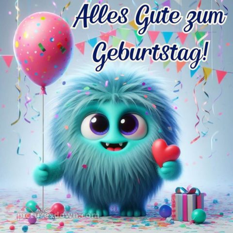 Alles gute zum geburtstag lustig frau bild Monster kostenlos