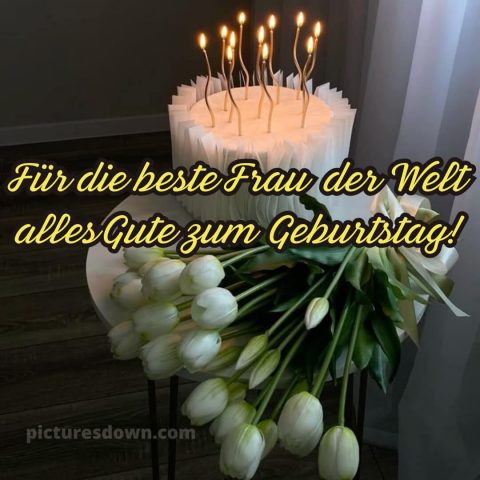 Geburtstagsgrüße alles gute zum geburtstag frau bild Kerzen kostenlos