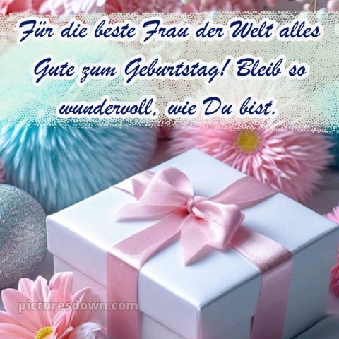 Geburtstagsgrüße alles gute zum geburtstag frau bild Bogen kostenlos