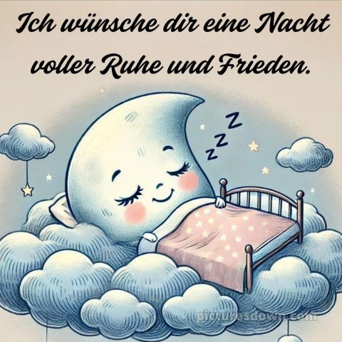 Gute Nacht wünsche ich dir bild Wolke kostenlos