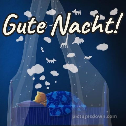 Gute Nacht wünsche ich dir bild Wolken kostenlos