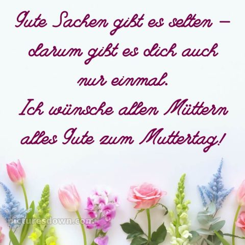 Ich wünsche allen müttern alles gute zum muttertag bild Blumen kostenlos