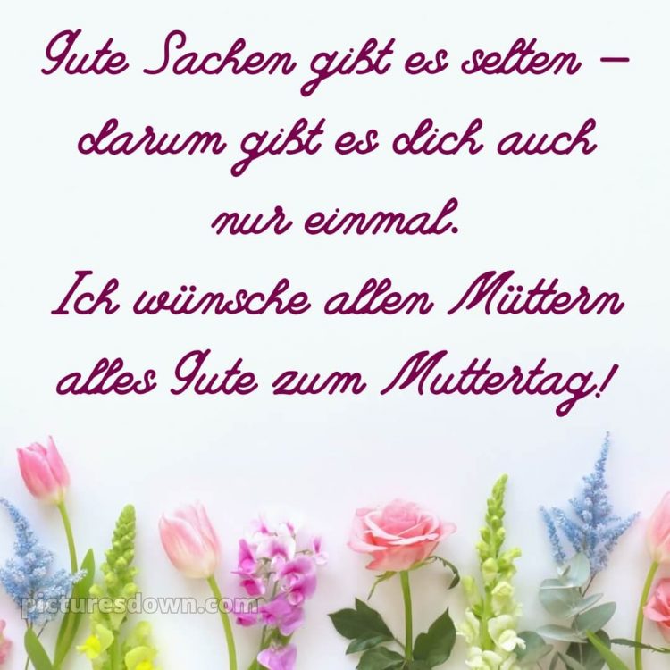 Ich wünsche allen müttern alles gute zum muttertag bild Blumen kostenlos