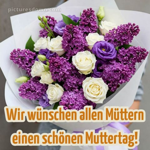 Ich wünsche allen müttern alles gute zum muttertag bild Flieder kostenlos