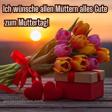 Ich wünsche allen müttern alles gute zum muttertag bild Herzen kostenlos