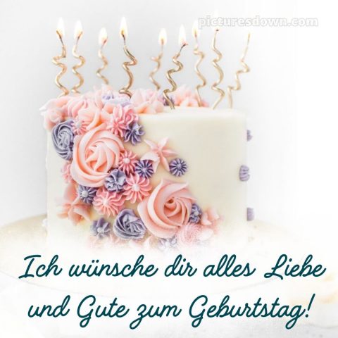 Ich wünsche dir alles liebe und gute zum geburtstag bild Kerzen kostenlos