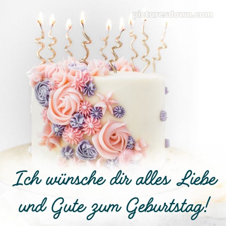 Ich wünsche dir alles liebe und gute zum geburtstag bild Kerzen kostenlos