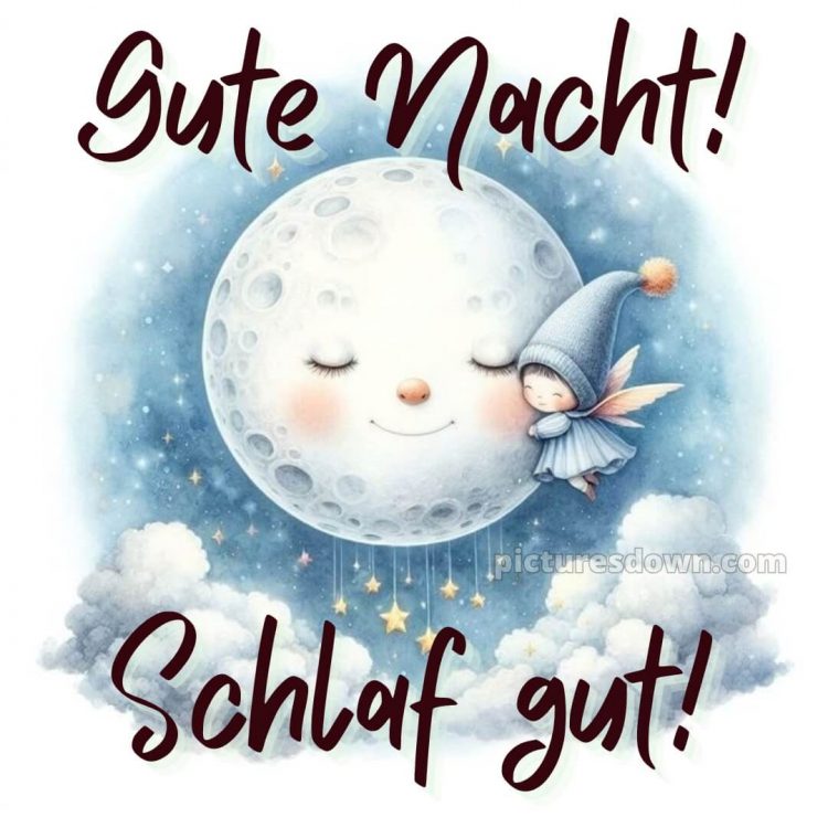 Ich wünsche dir eine gute nacht und süße träume bild Fee kostenlos