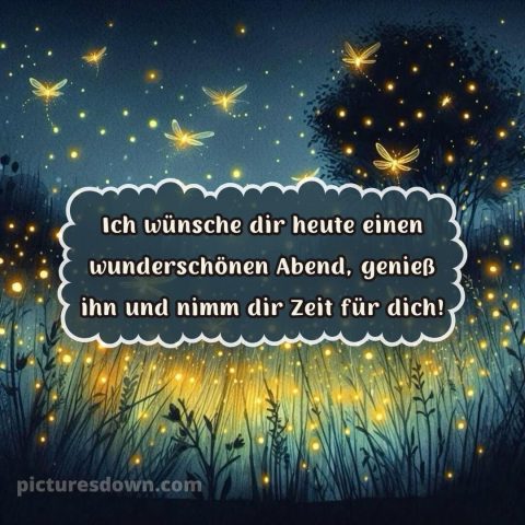 Ich wünsche dir einen schönen abend und später eine gute nacht bild Feen kostenlos