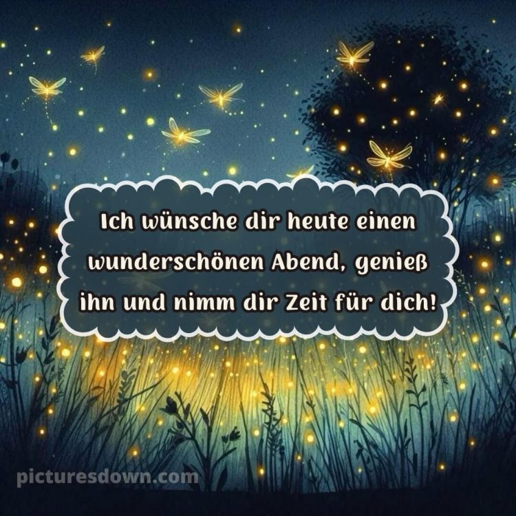 Ich wünsche dir einen schönen abend und später eine gute nacht bild Feen kostenlos