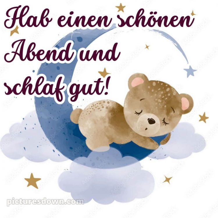 Ich wünsche dir einen schönen abend und später eine gute nacht bild Wolke kostenlos