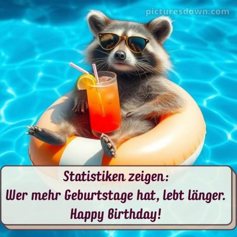 Lustig alles gute zum geburtstag bild Pool kostenlos