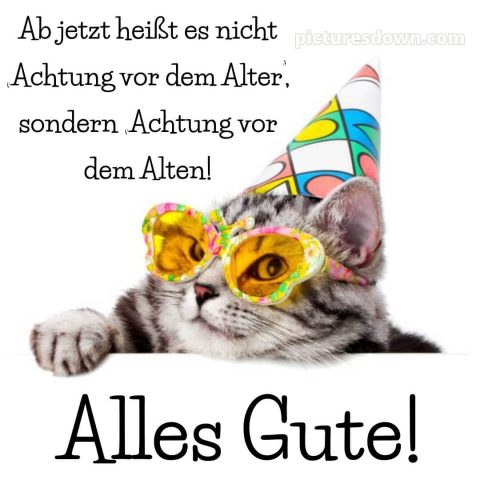 Lustig alles gute zum geburtstag bild Brille kostenlos