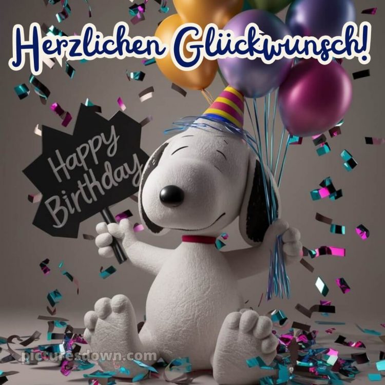 Lustig alles gute zum geburtstag bild Konfetti kostenlos