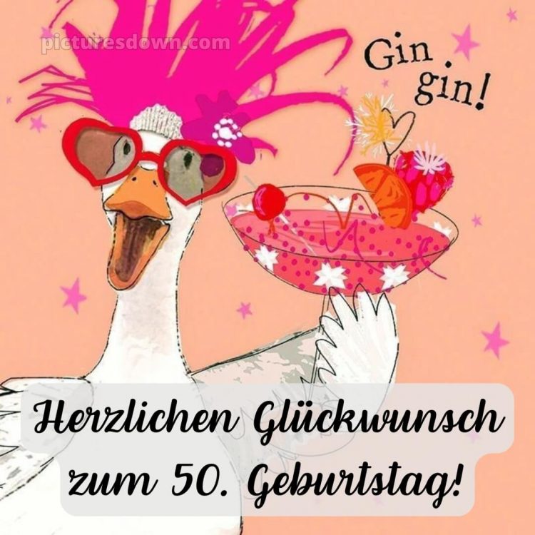 Alles gute zum 50 geburtstag lustig bild Cocktail kostenlos