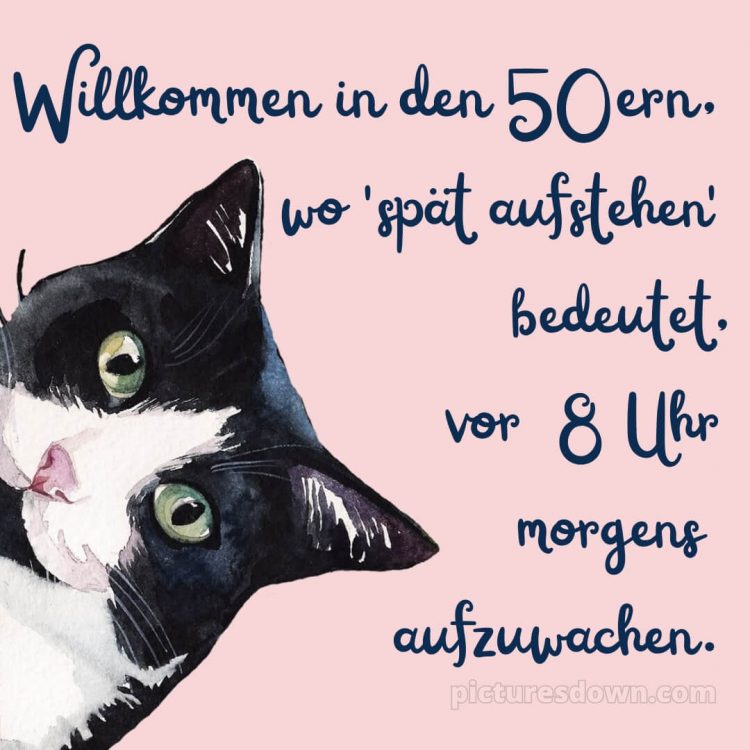 Alles gute zum 50 geburtstag lustig bild Karte kostenlos