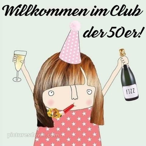 Alles gute zum 50 geburtstag lustig bild Sekt kostenlos