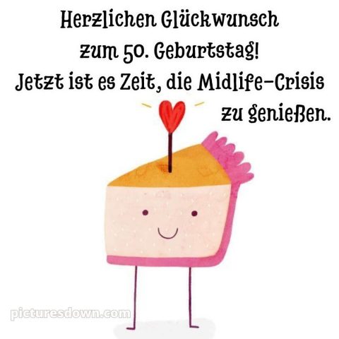 Alles gute zum 50 geburtstag lustig bild Herz kostenlos