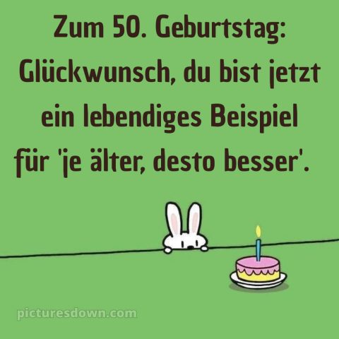 Alles gute zum 50 geburtstag lustig bild Kerze kostenlos