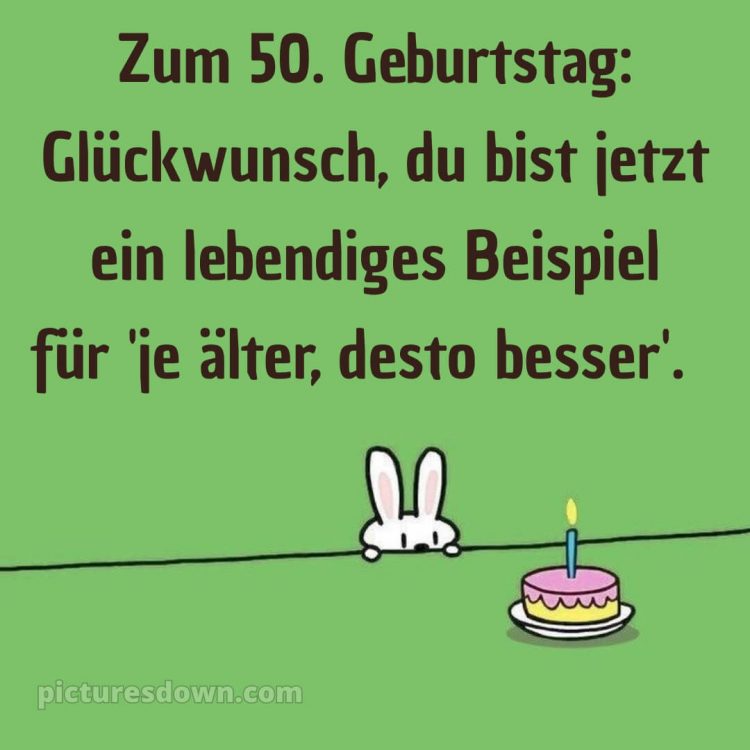 Alles gute zum 50 geburtstag lustig bild Kerze kostenlos