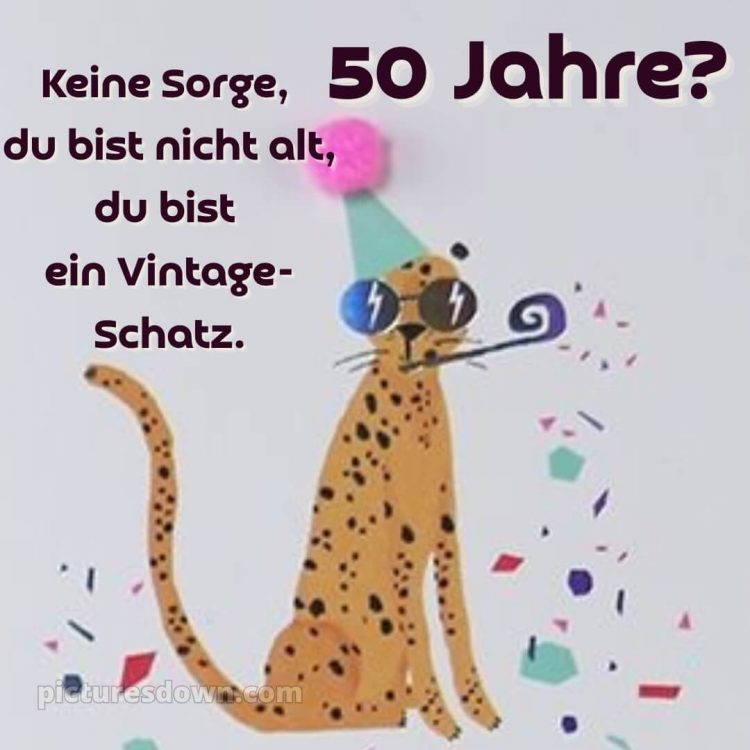 Alles gute zum 50 geburtstag lustig bild Brille kostenlos