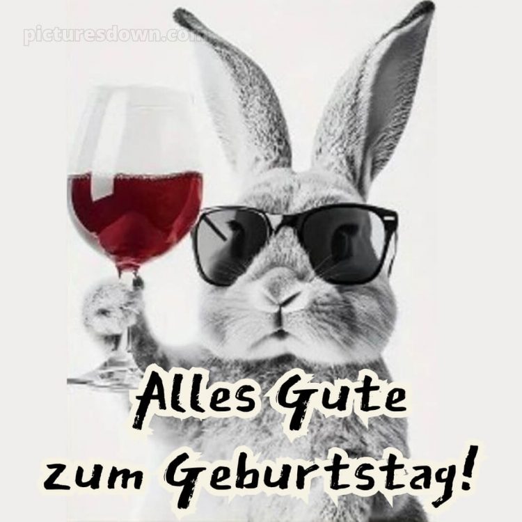 Alles gute zum geburtstag gif lustig bild Glas Wein kostenlos