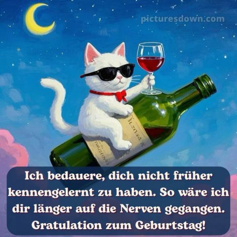 Alles gute zum geburtstag gif lustig bild Wein kostenlos