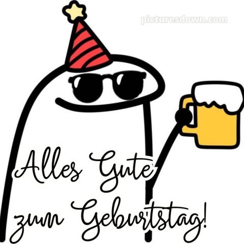 Alles gute zum geburtstag lustig mann bild Brillen kostenlos