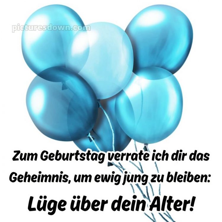 Alles gute zum geburtstag lustig mann bild Luftballons kostenlos