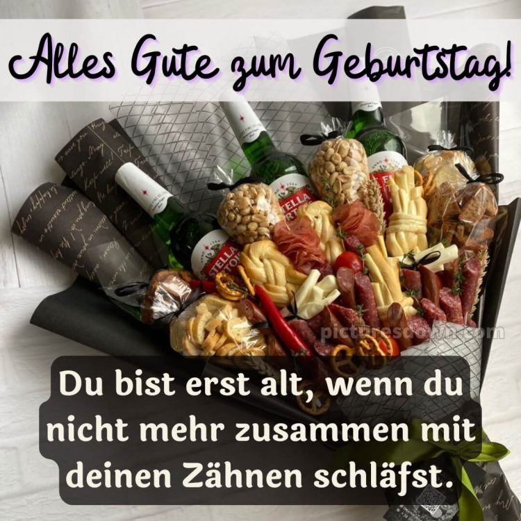 Alles gute zum geburtstag männer lustig bild Blumenstrauß kostenlos