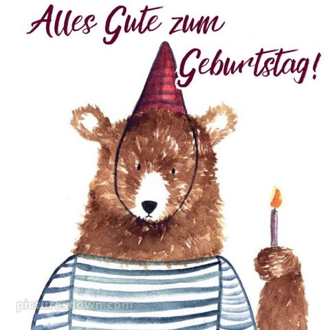 Alles gute zum geburtstag männer lustig bild Bär kostenlos