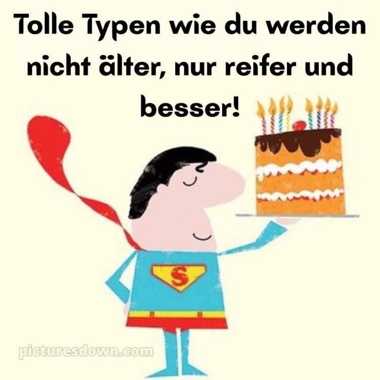 Alles gute zum geburtstag männer lustig bild Superhelden kostenlos