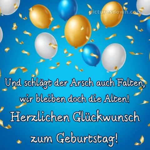 Alles gute zum geburtstag mann lustig bild Karte kostenlos