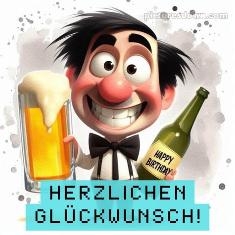 Alles gute zum geburtstag mann lustig bild Lächeln kostenlos