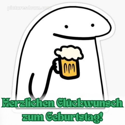 Alles gute zum geburtstag mann lustig bild Bier kostenlos