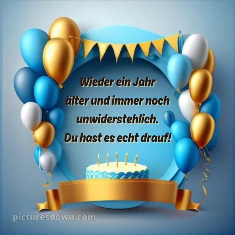 Alles gute zum geburtstag mann lustig bild Luftballons kostenlos