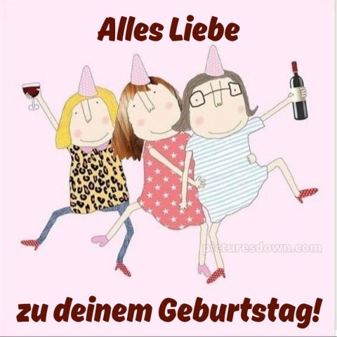 Alles gute zum geburtstag text lustig bild Mädchen kostenlos