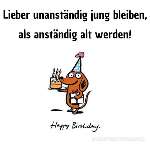 Alles gute zum geburtstag text lustig bild Kuchen und Kerzen kostenlos
