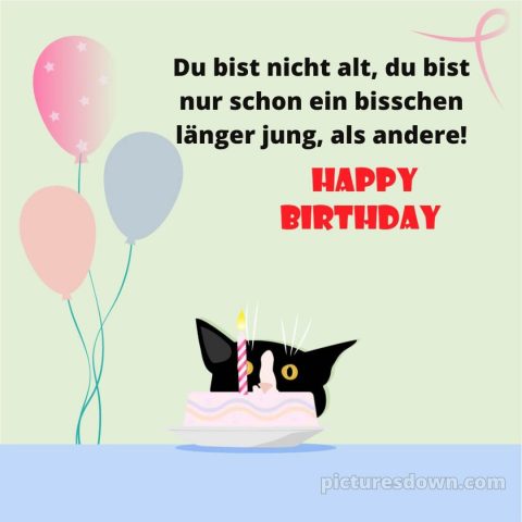 Alles gute zum geburtstag text lustig bild Luftballons kostenlos