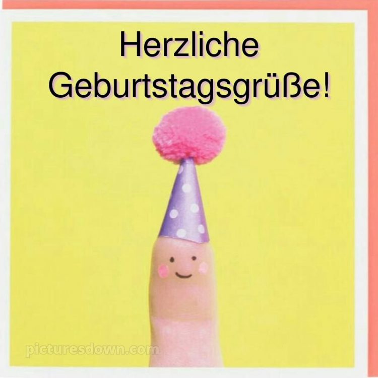 Alles gute zum geburtstag text lustig bild Finger kostenlos