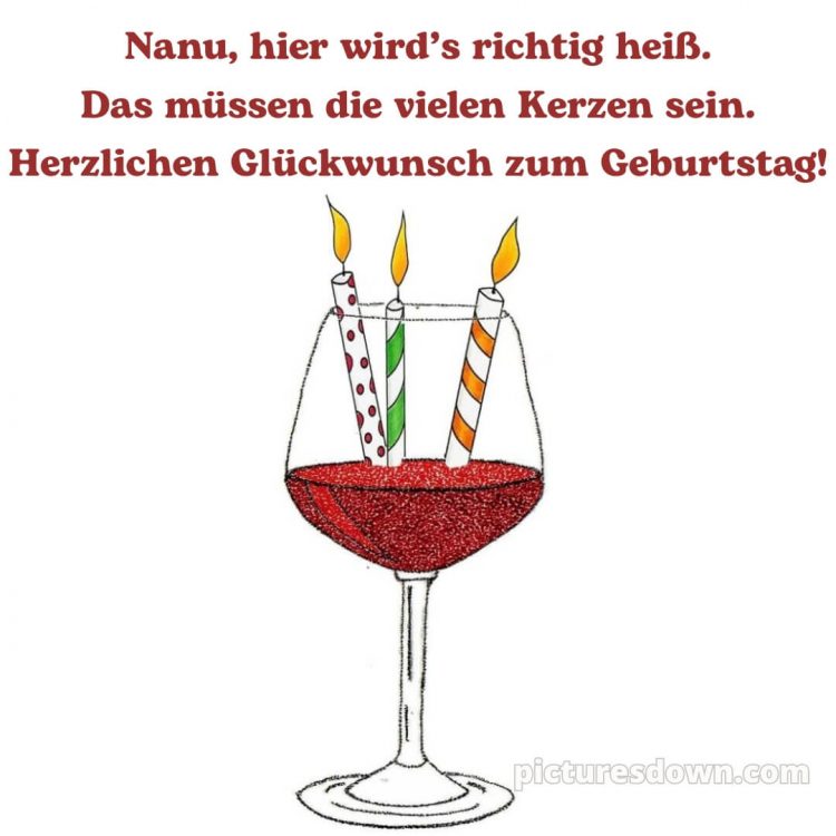 Alles gute zum geburtstag text lustig bild Glas kostenlos