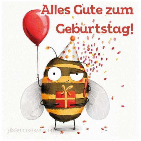 Männer alles gute zum geburtstag lustig bild Biene kostenlos