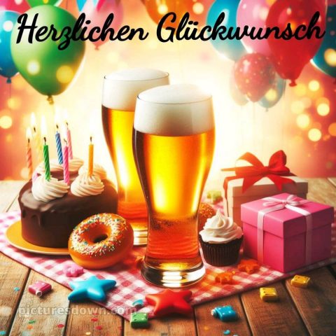 Männer lustig alles gute zum geburtstag bild Bier kostenlos