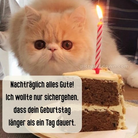 Nachträglich alles gute zum geburtstag lustig bild Kerze kostenlos