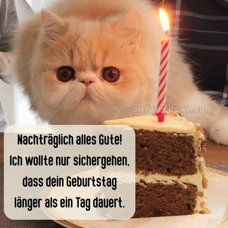 Nachträglich alles gute zum geburtstag lustig bild Kerze kostenlos